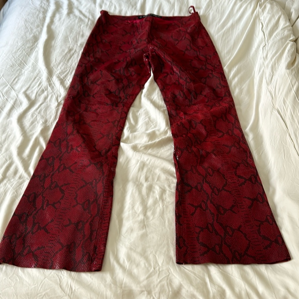 DKNY Leather pants Size 11 low waist